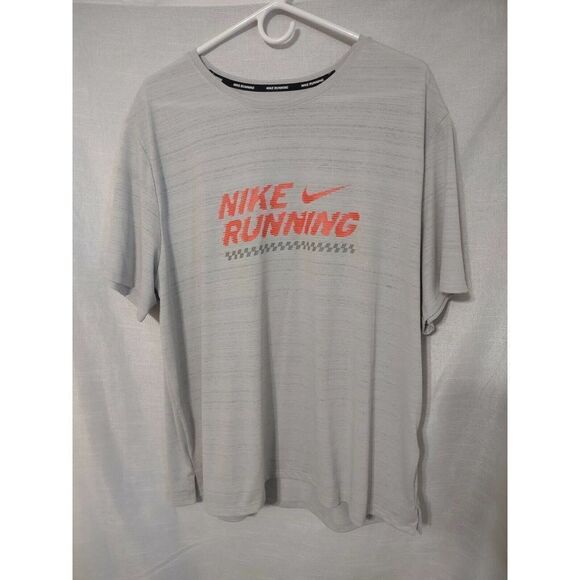 Men's Nike Dri Fit Running T-Shirt Size XL Activewear 100% Polyester Ready Run - Picture 1 of 5